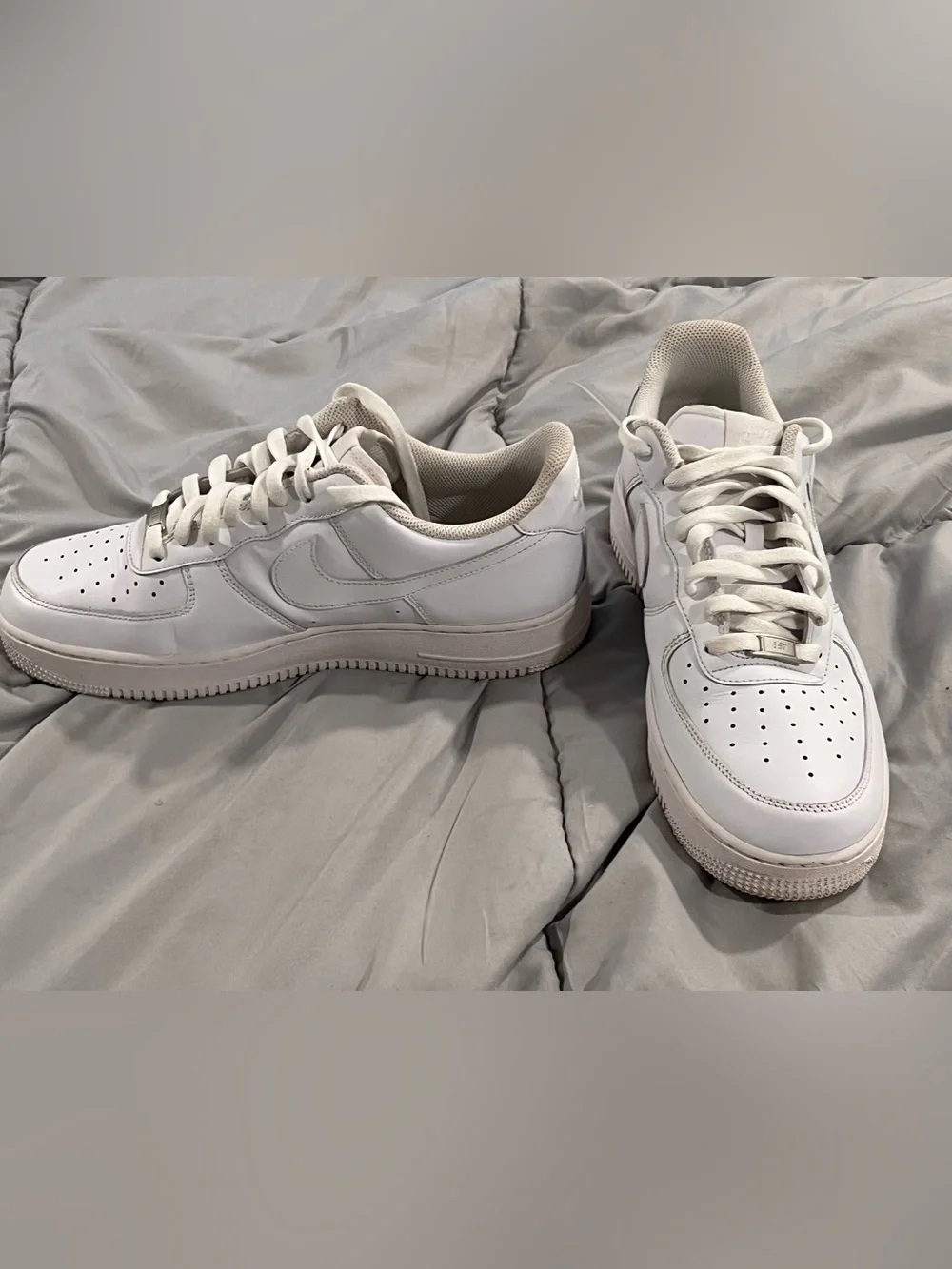 Nike Air Force 1 Triple White Leather Casual Men's Size US 11.5